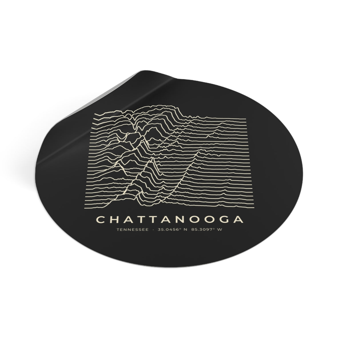 Chattanooga Ridgeline Sticker (Black)