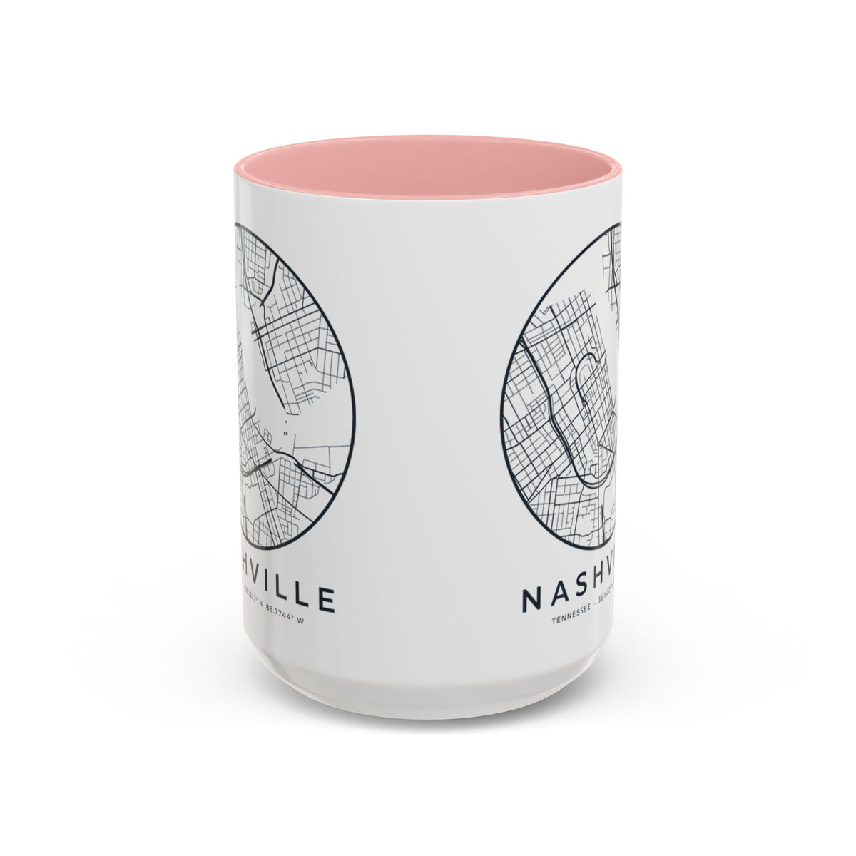 Nashville Street Map Accent Mug