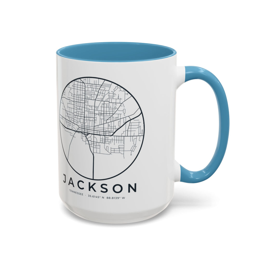 Jackson Street Map Accent Mug