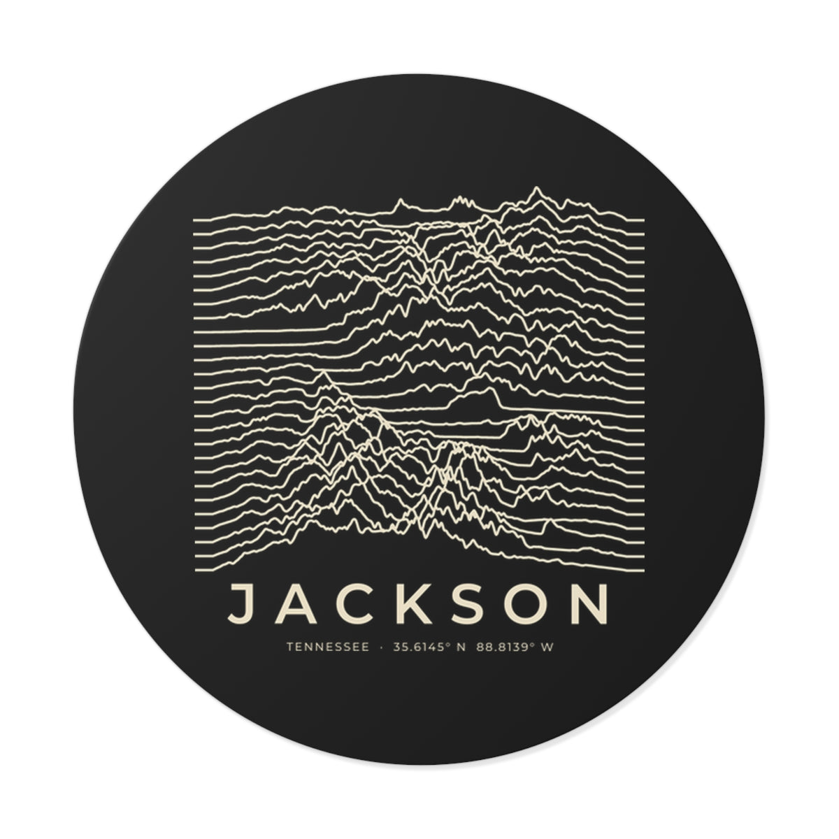 Jackson Ridgeline Sticker (Black)