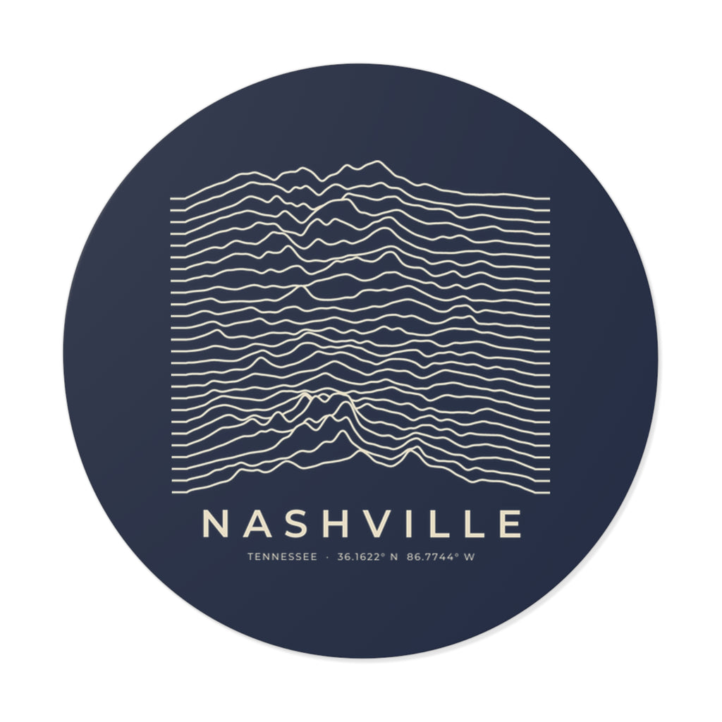 Nashville Ridgeline Sticker (Navy)