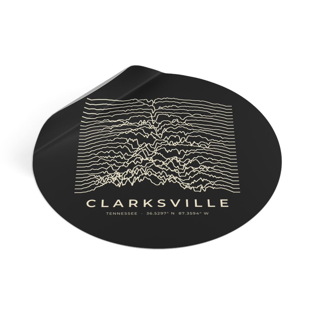 Clarksville Ridgeline Sticker (Black)