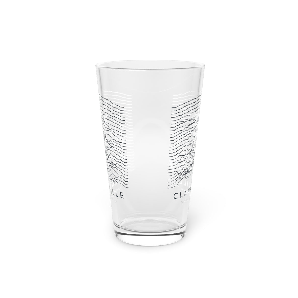 Clarksville Ridgeline Pint Glass