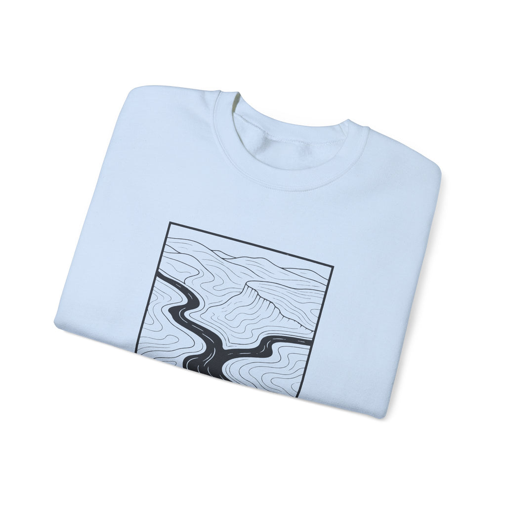Clarksville Topo Map Crewneck Sweatshirt