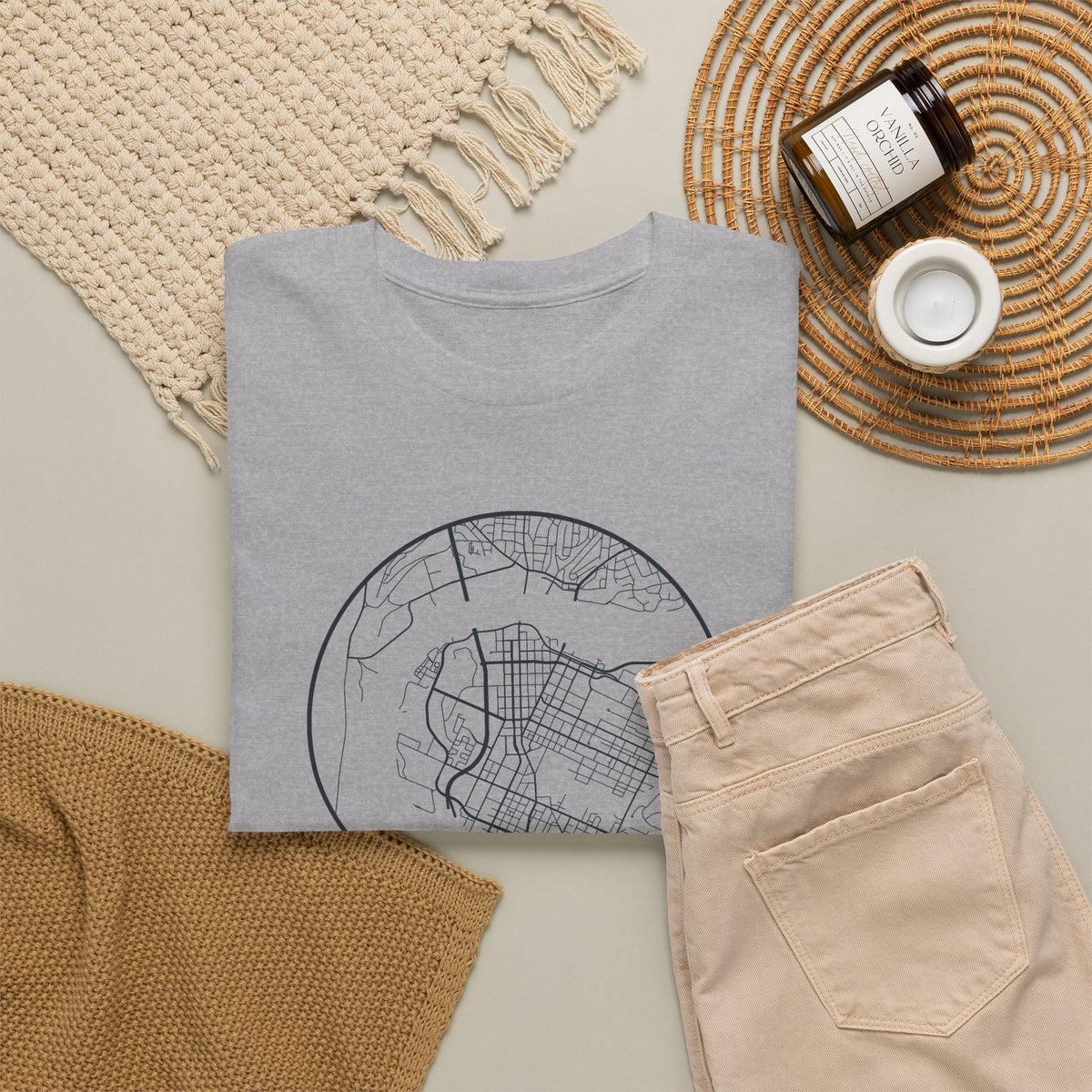 Chattanooga Street Map T-Shirt
