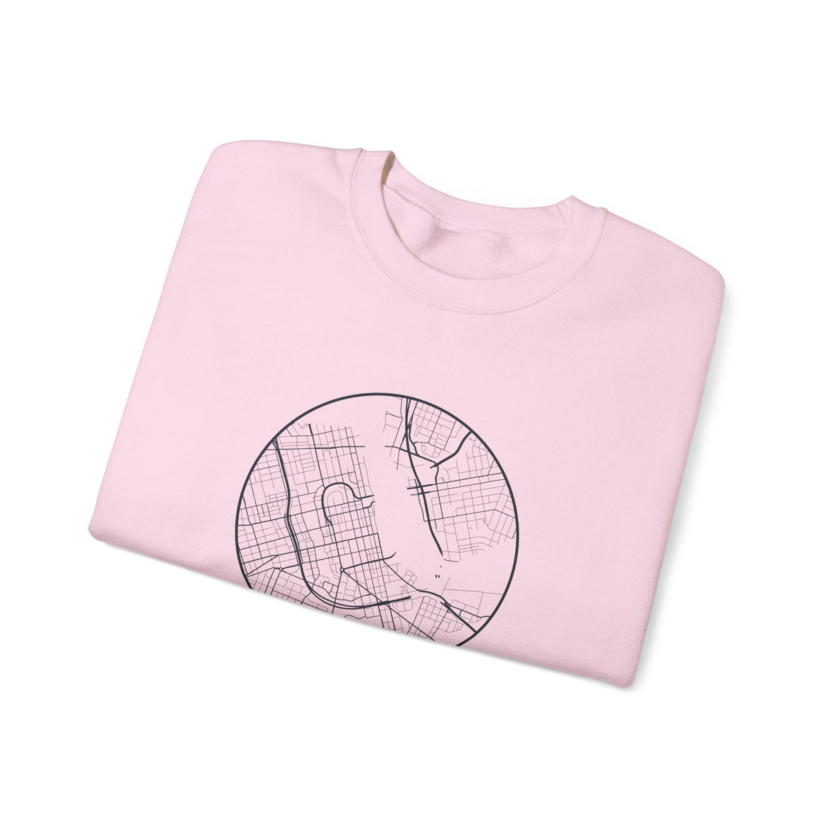 Nashville Street Map Crewneck Sweatshirt
