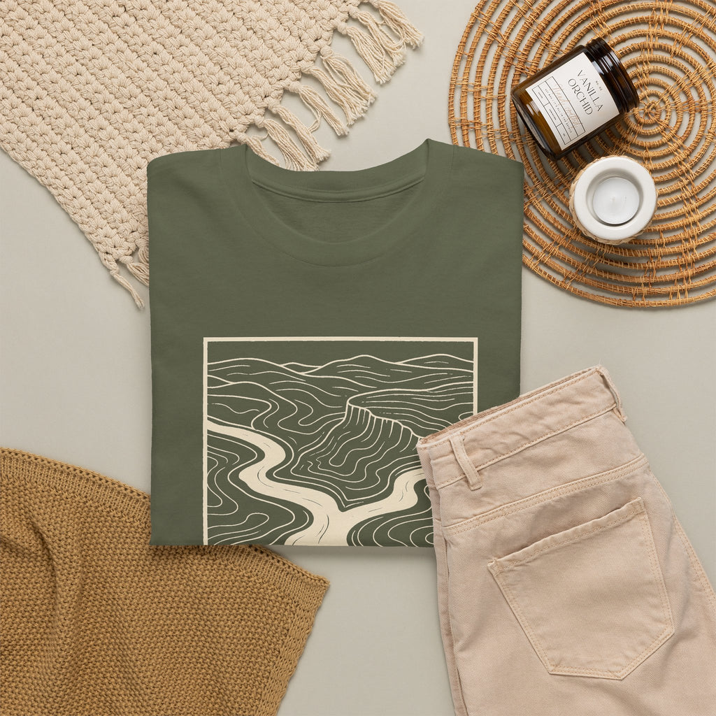 Clarksville Topo Map T-Shirt