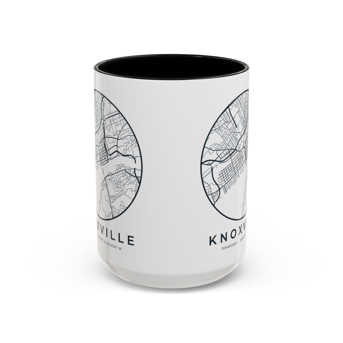 Knoxville Street Map Accent Mug