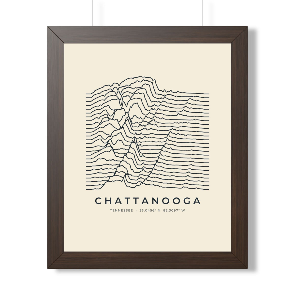 Chattanooga Ridgeline Framed Print