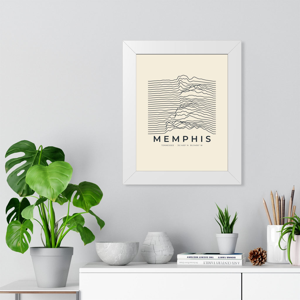 Memphis Ridgeline Framed Print