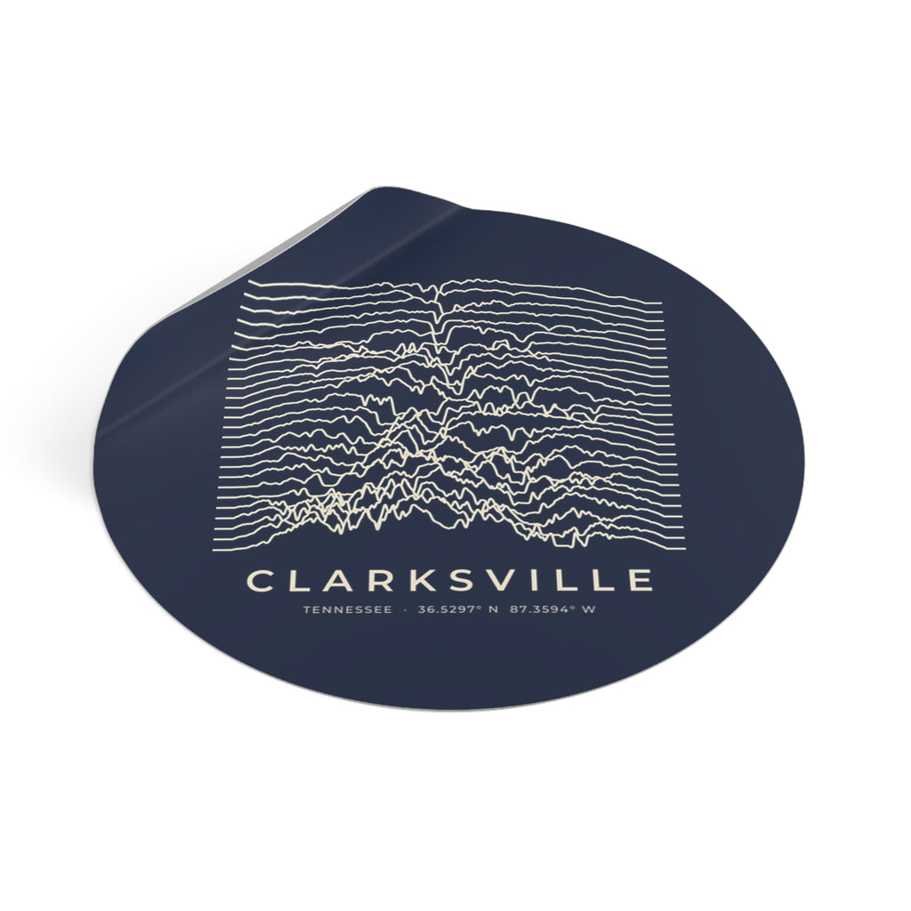 Clarksville Ridgeline Sticker (Navy)