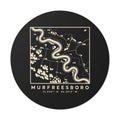 Murfreesboro Topo Map Sticker (Black)