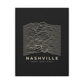 Nashville Ridgeline Canvas Print (Black)