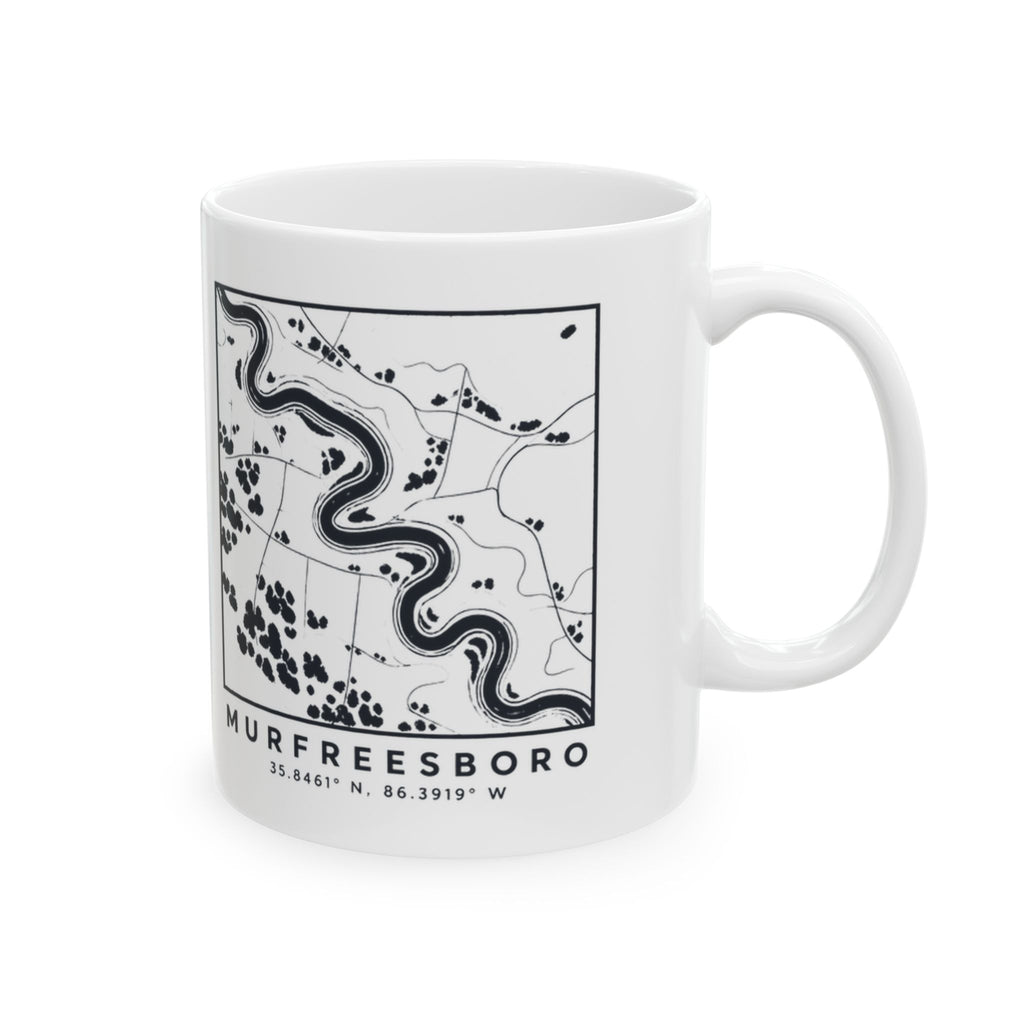 Murfreesboro Topo Map Mug