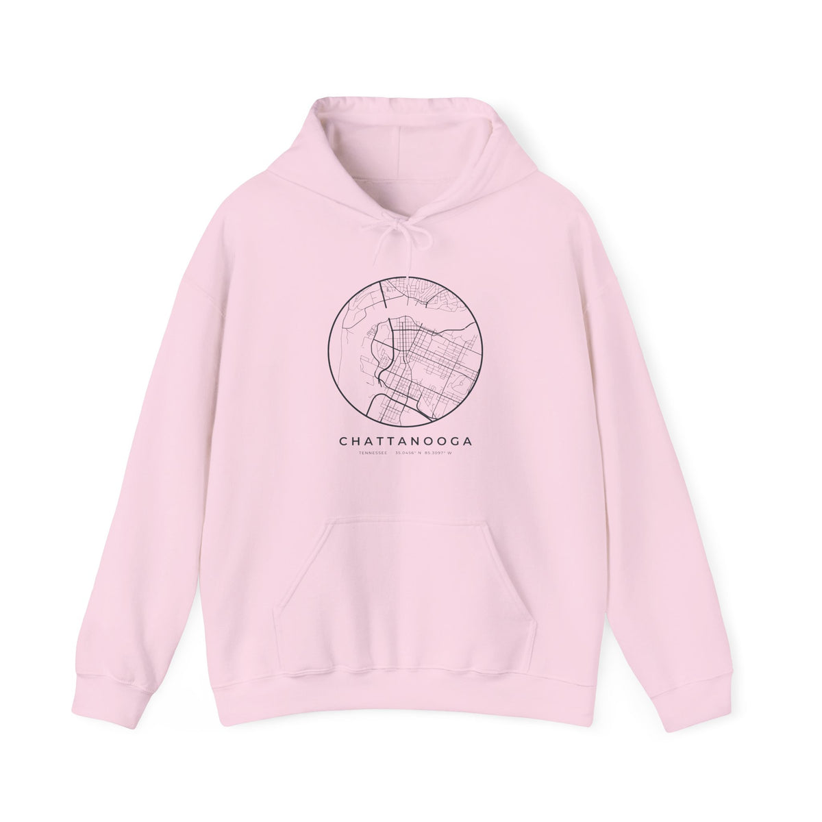 Chattanooga Street Map Hoodie