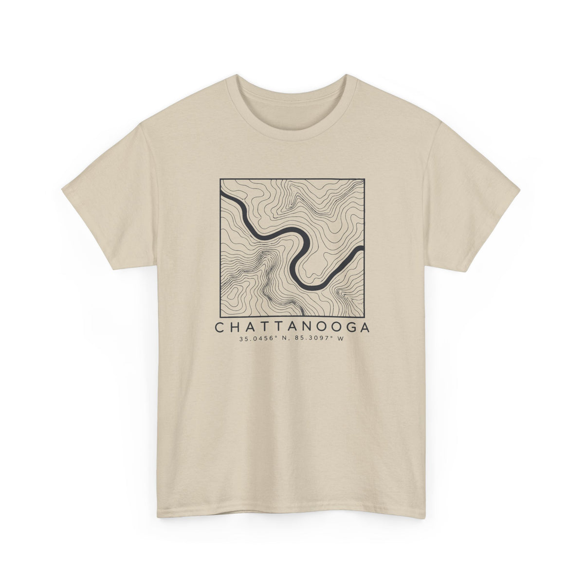 Chattanooga Topo Map T-Shirt