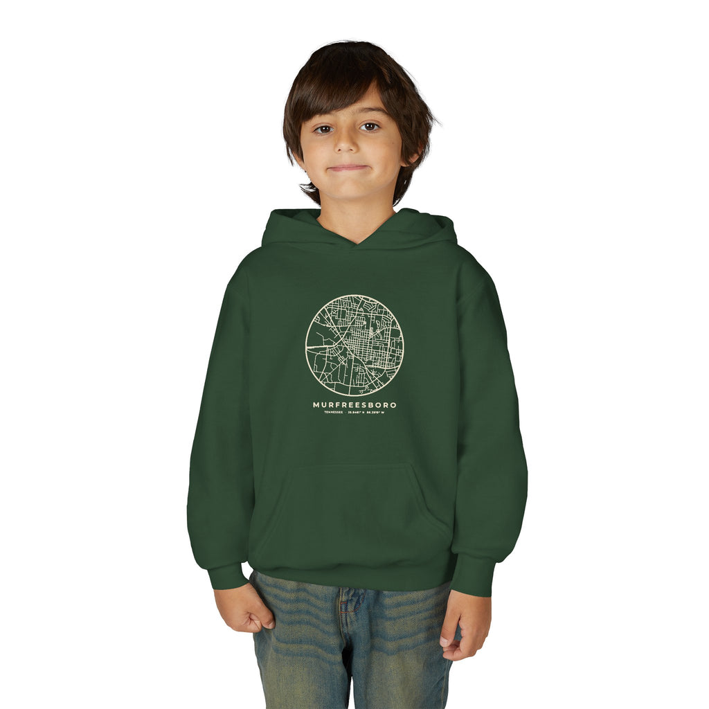 Murfreesboro Street Map Kids Hoodie