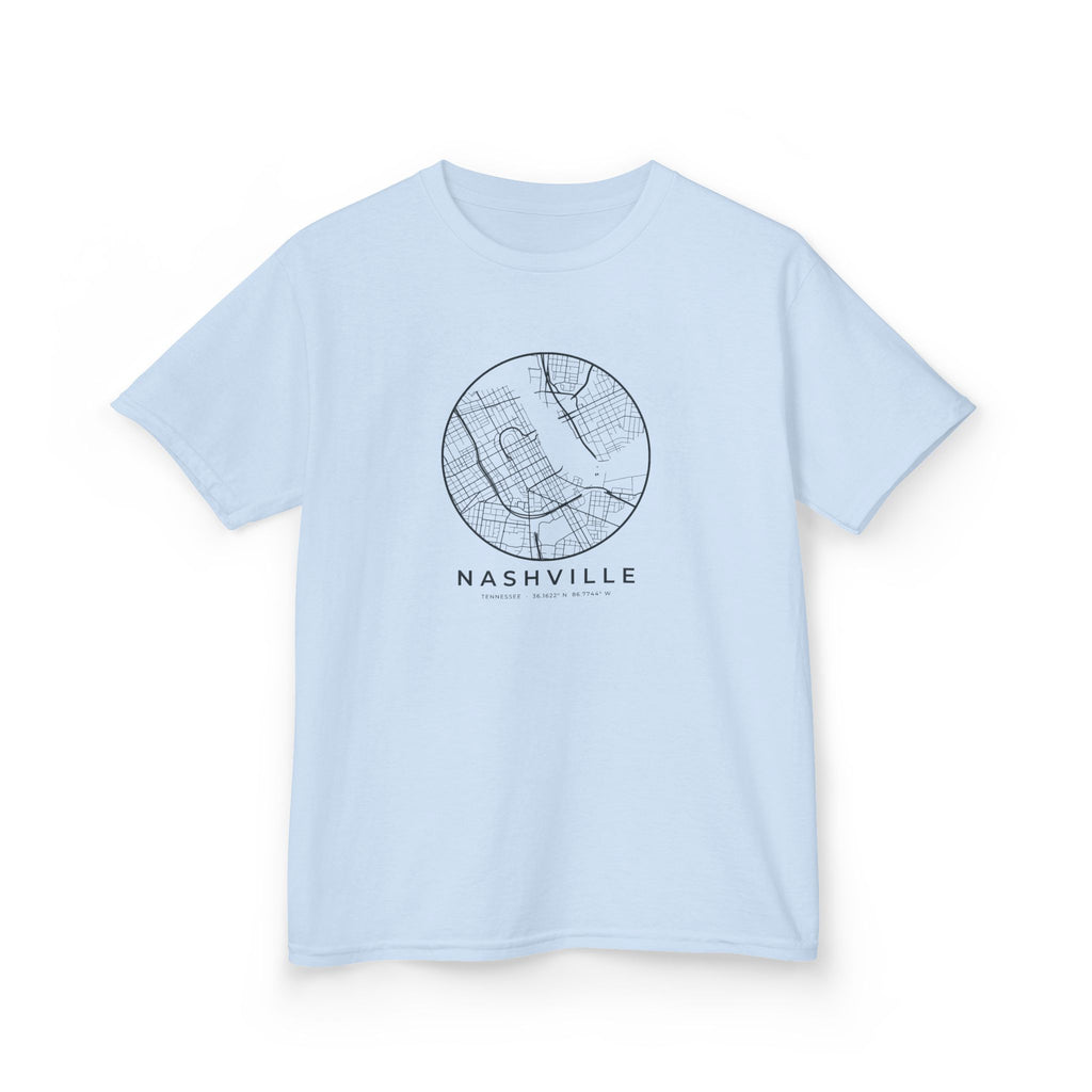Nashville Street Map Kids T-Shirt