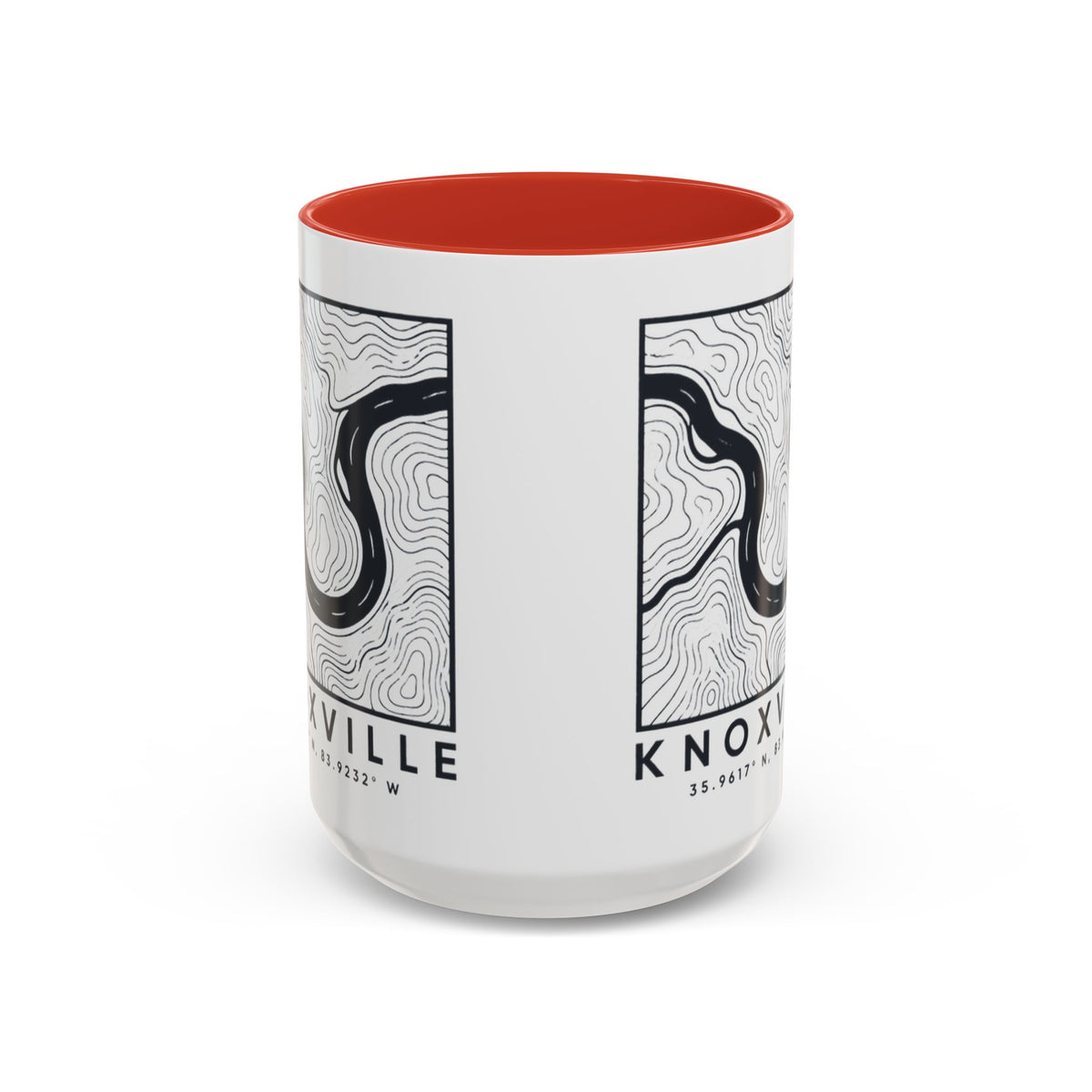Knoxville Topo Map Accent Mug