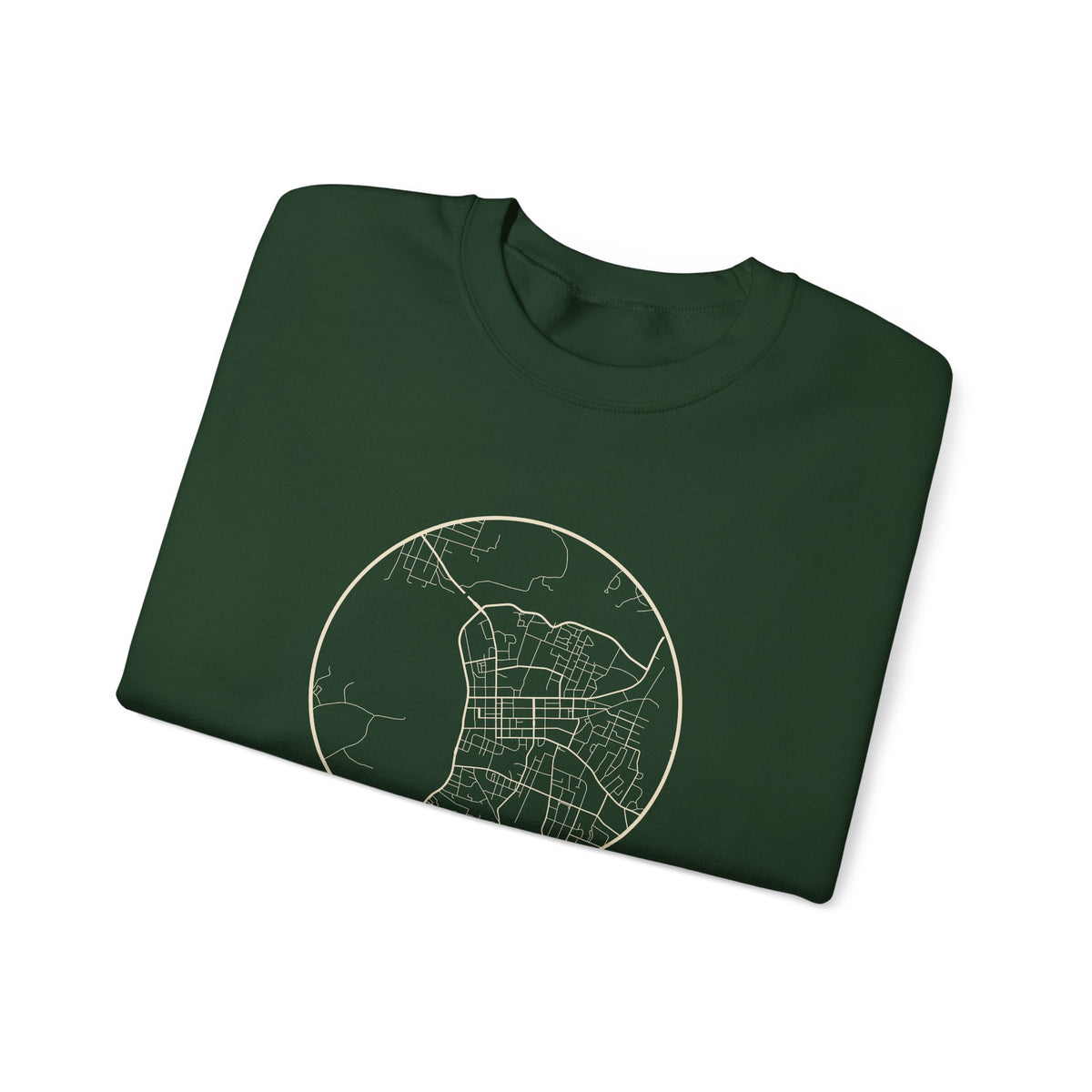 Clarksville Street Map Crewneck Sweatshirt