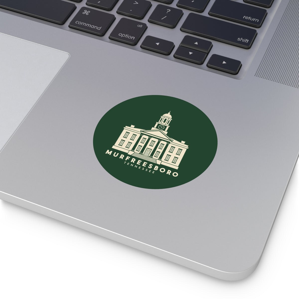 Murfreesboro Rutherford County Courthouse Sticker (Forest Green)