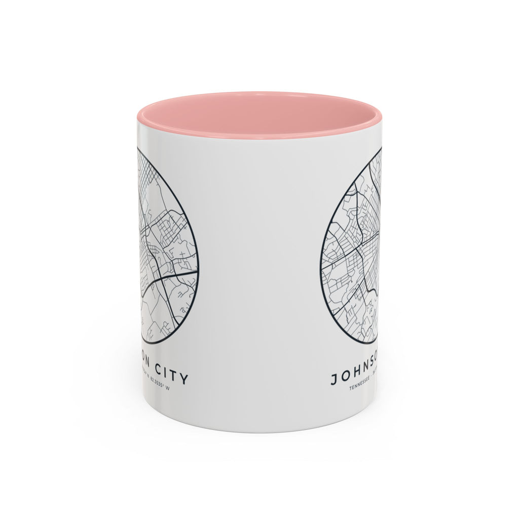 Johnson City Street Map Accent Mug