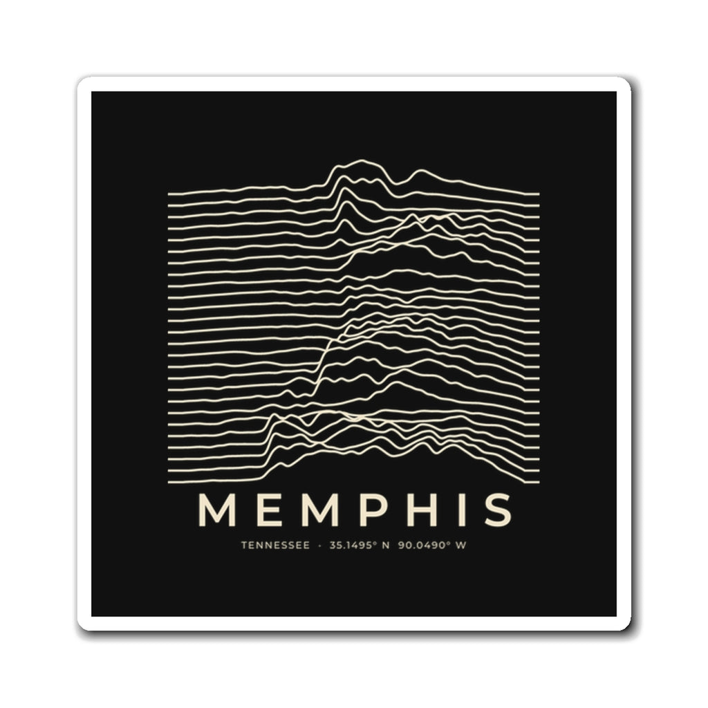 Memphis Ridgeline Magnet (Black)
