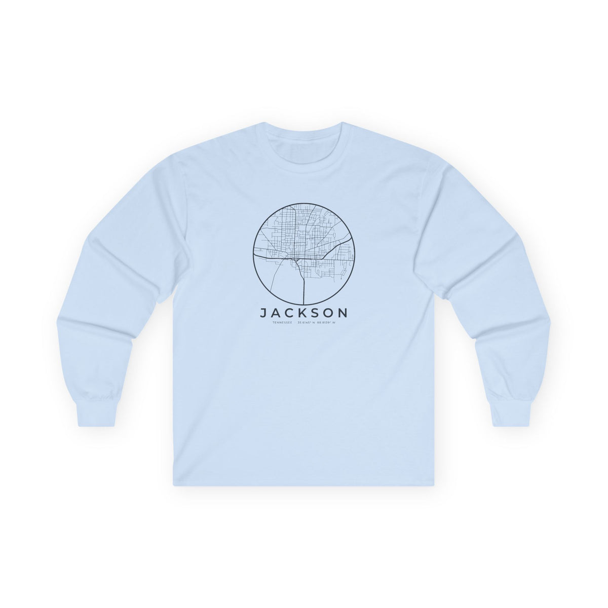 Jackson Street Map Long Sleeve T-Shirt
