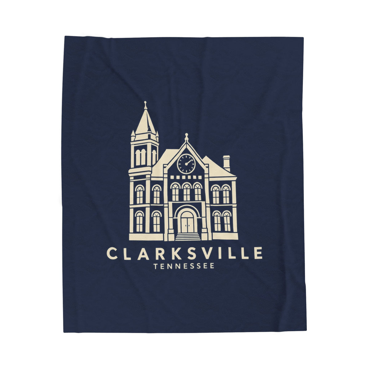Clarksville Customs House Blanket (Navy)