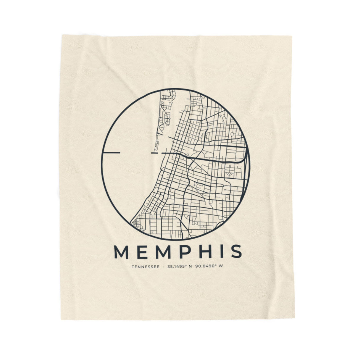 Memphis Street Map Blanket