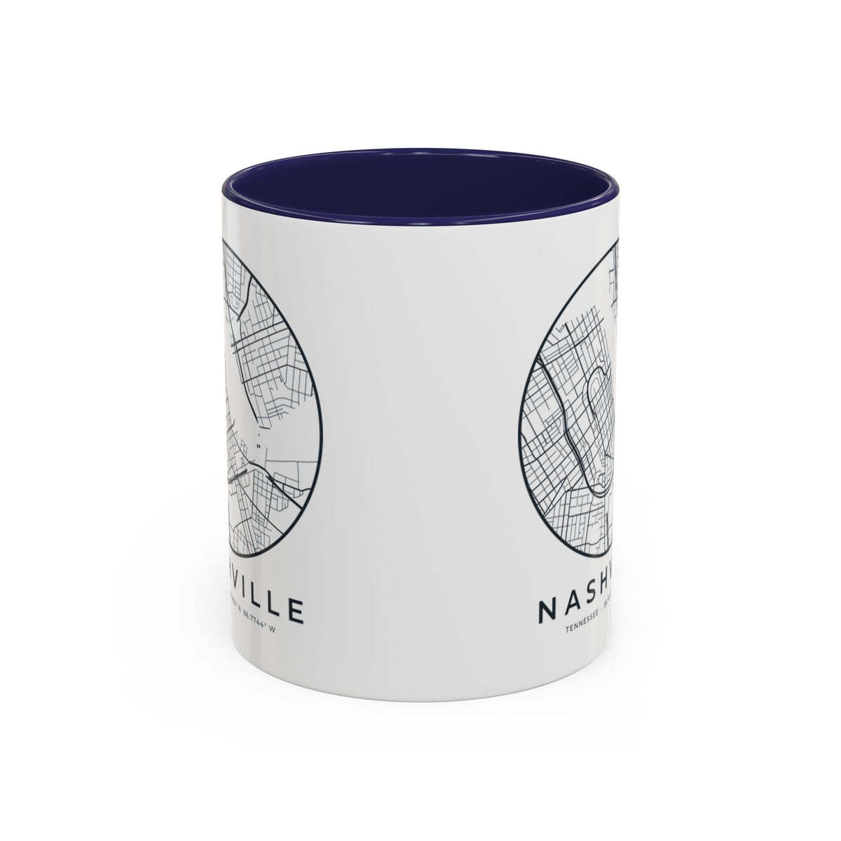 Nashville Street Map Accent Mug