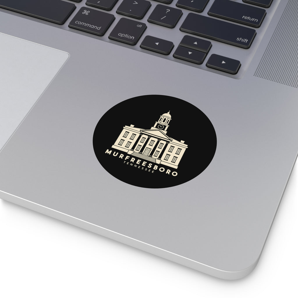 Murfreesboro Rutherford County Courthouse Sticker (Black)
