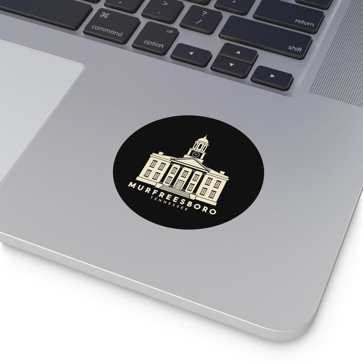 Murfreesboro Rutherford County Courthouse Sticker (Black)