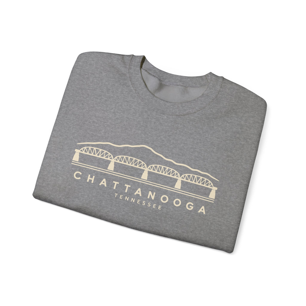 Chattanooga Walnut Street Bridge Crewneck Sweatshirt