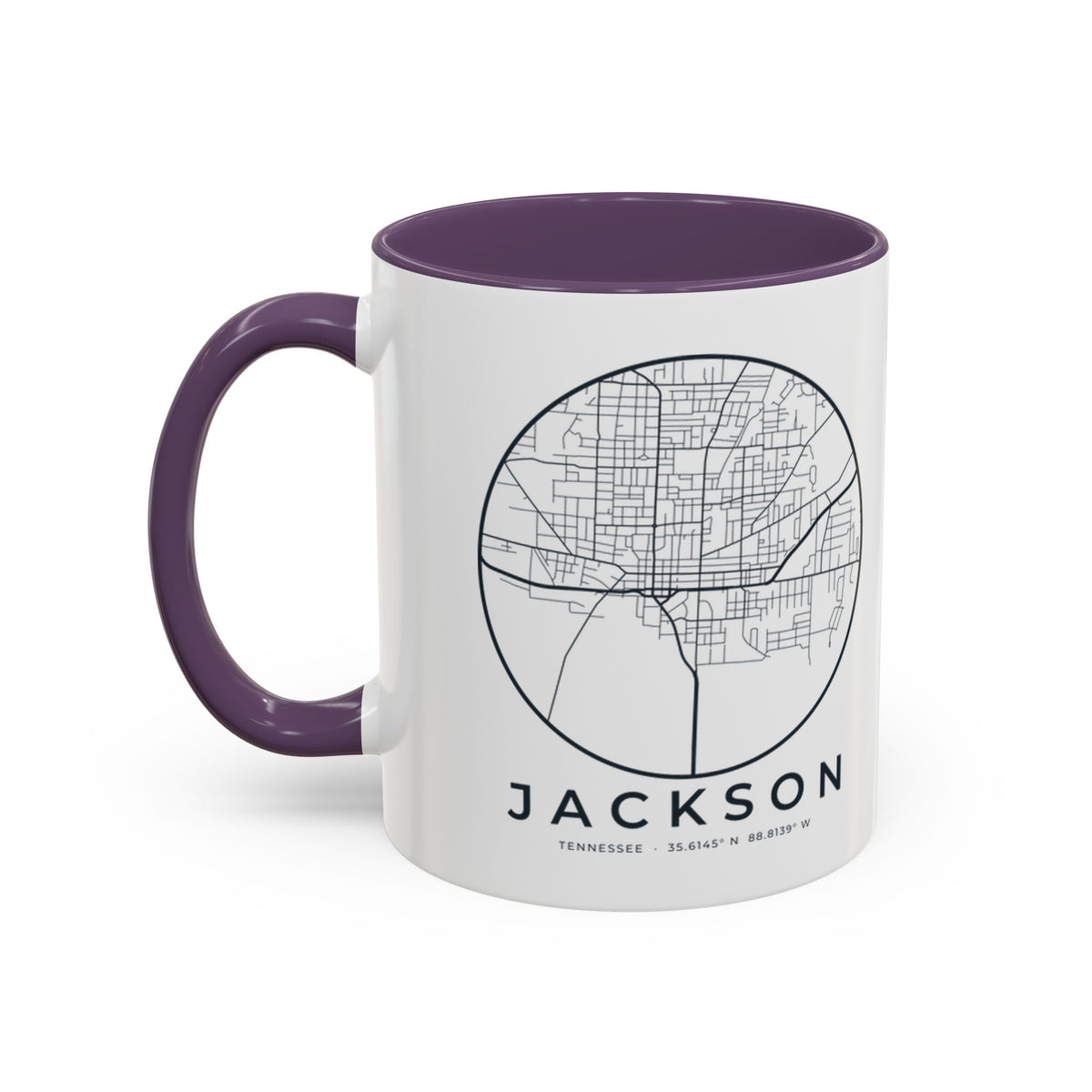 Jackson Street Map Accent Mug