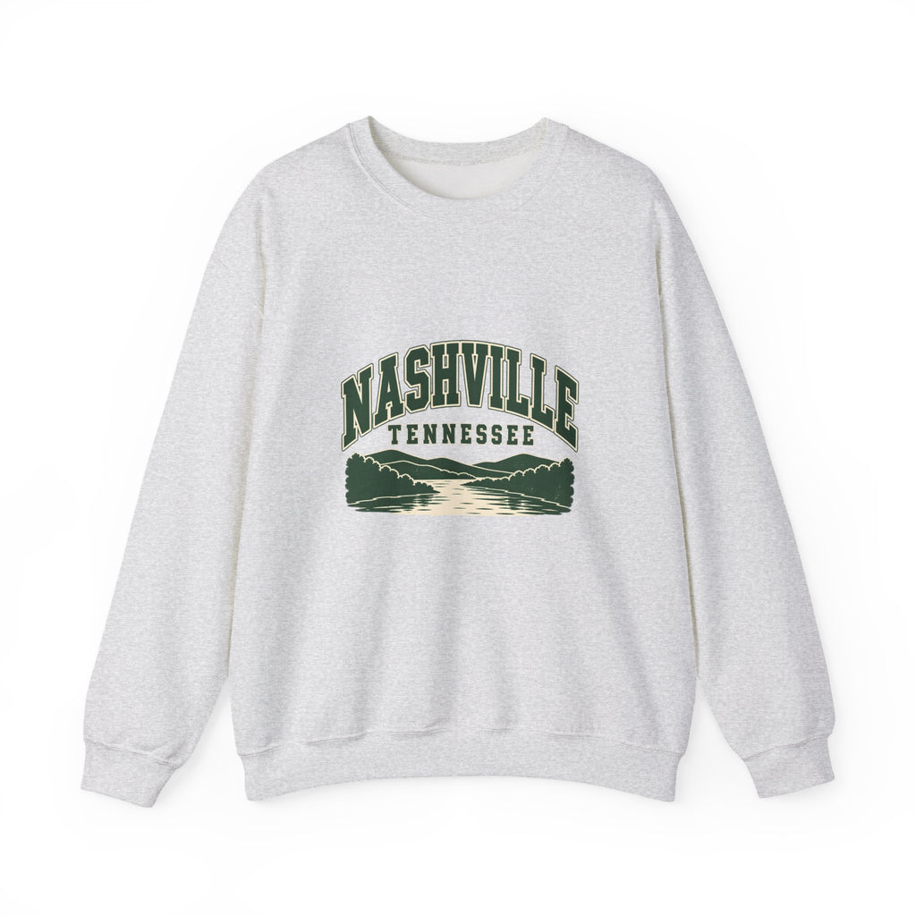 Nashville Vintage Varsity Crewneck Sweatshirt