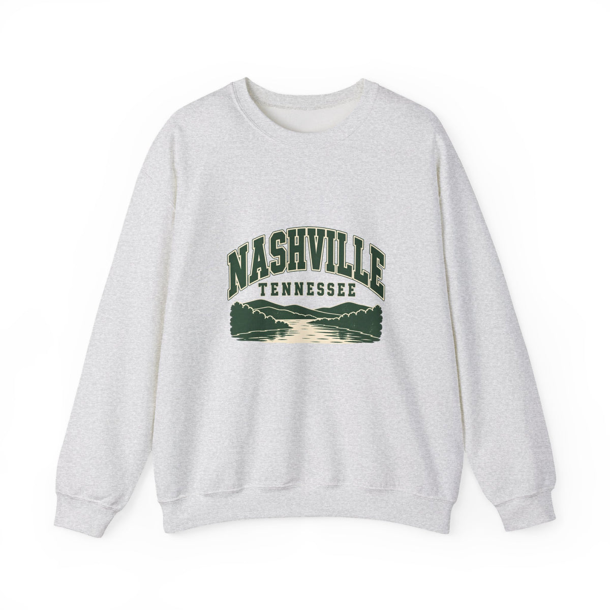 Nashville Vintage Varsity Crewneck Sweatshirt