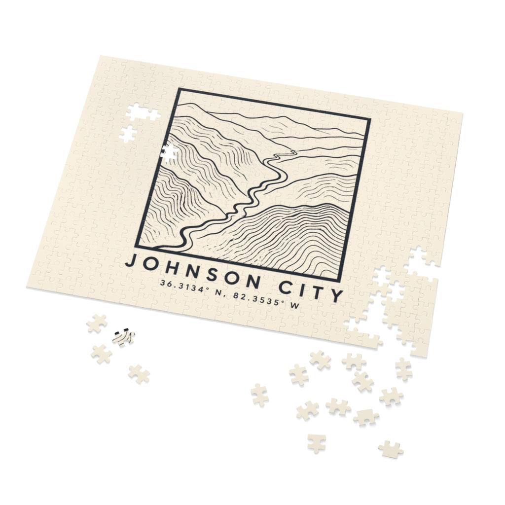 Johnson City Topo Map Puzzle