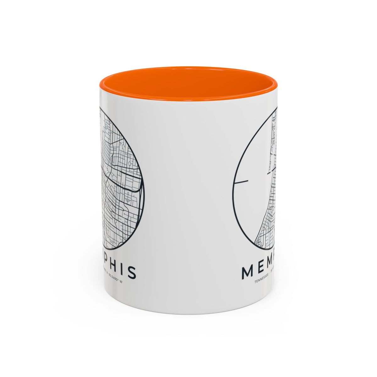 Memphis Street Map Accent Mug