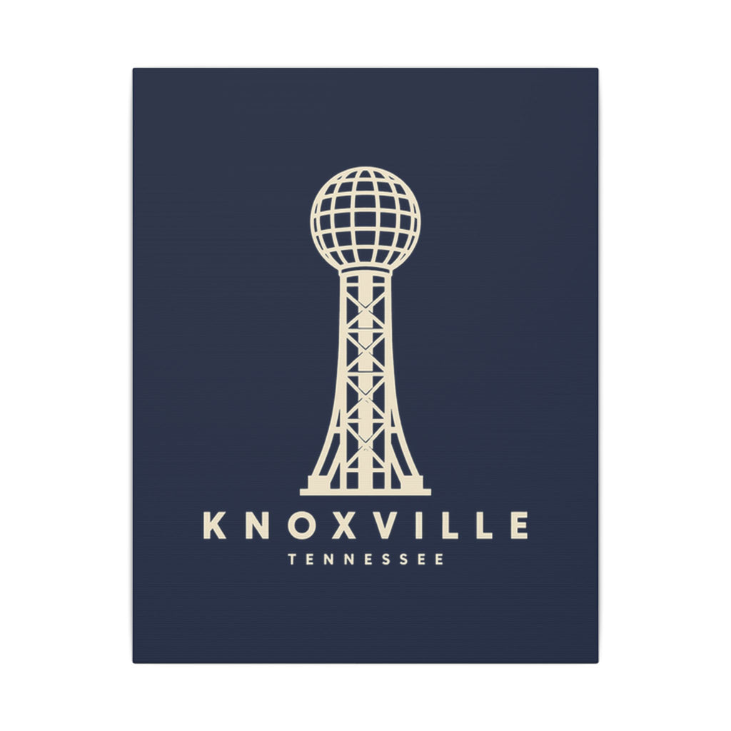 Knoxville Sunsphere Canvas Print (Navy)