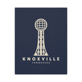 Knoxville Sunsphere Canvas Print (Navy)