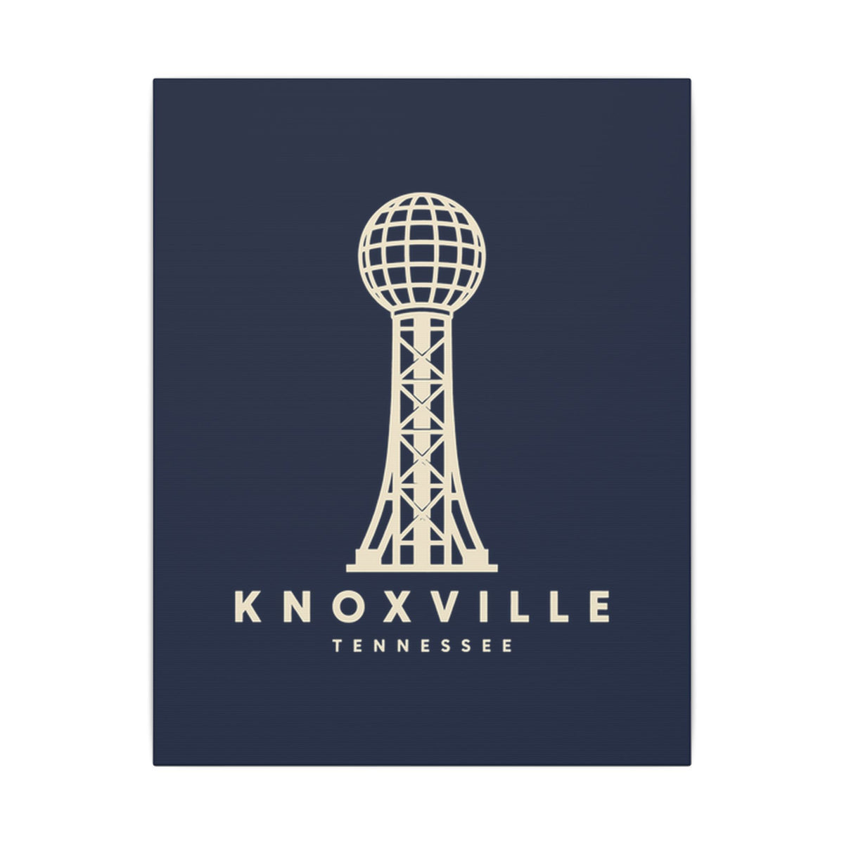 Knoxville Sunsphere Canvas Print (Navy)