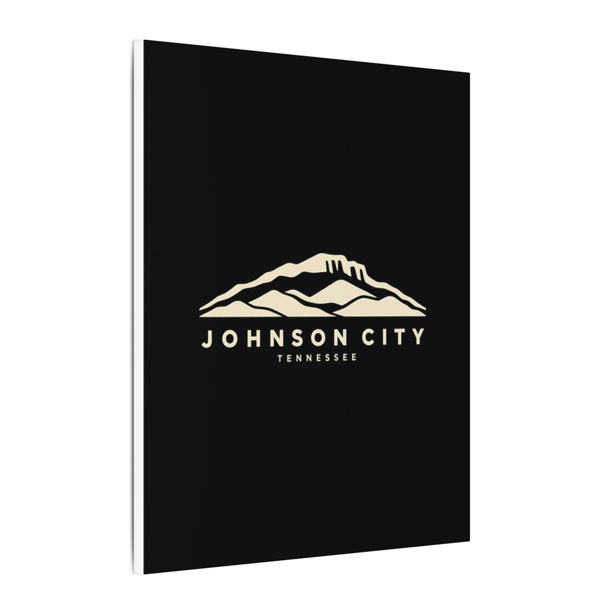 Johnson City Buffalo Mountain Canvas Print (Black)
