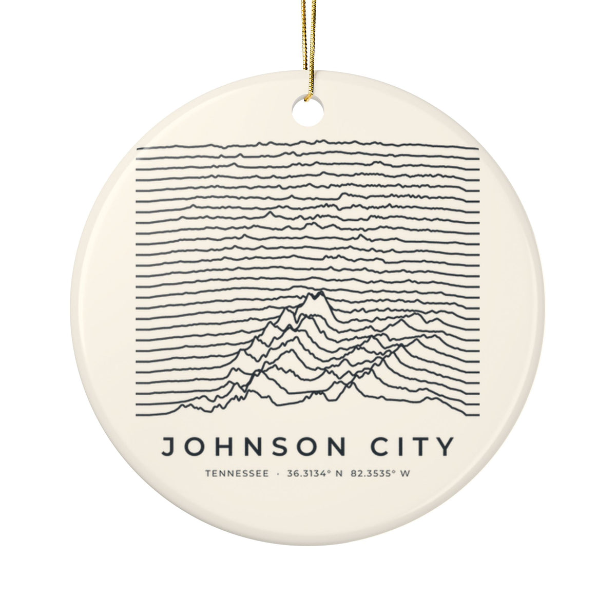 Johnson City Ridgeline Ornament