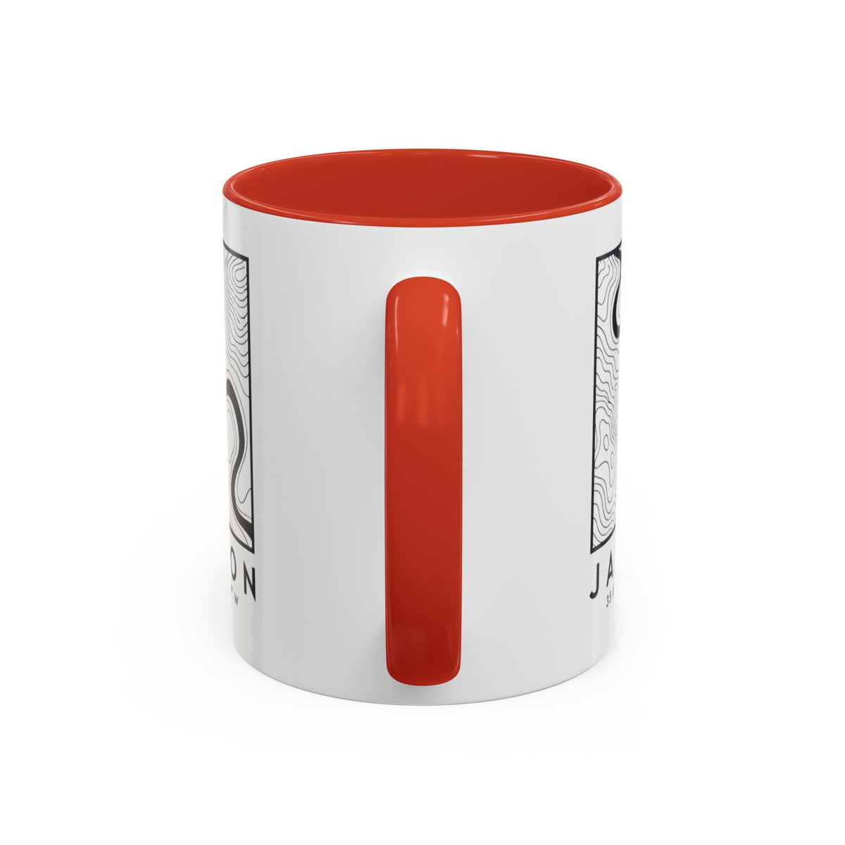 Jackson Topo Map Accent Mug