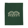 Memphis Hernando de Soto Bridge Blanket (Forest Green)