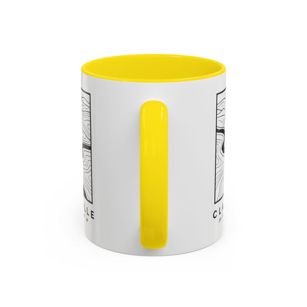 Clarksville Topo Map Accent Mug