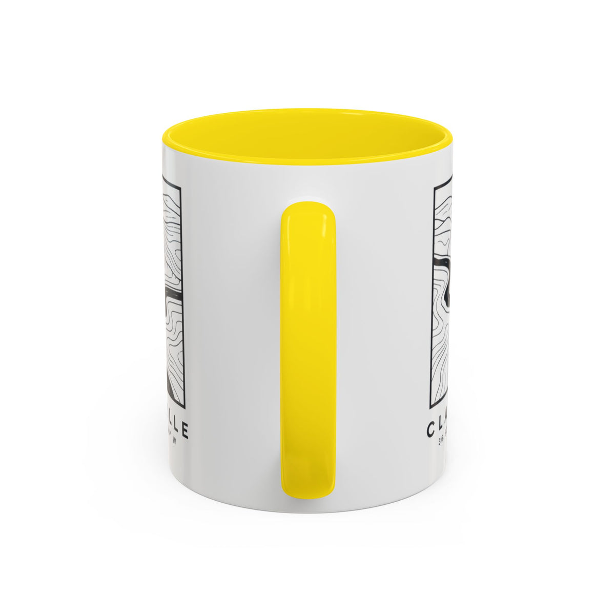 Clarksville Topo Map Accent Mug