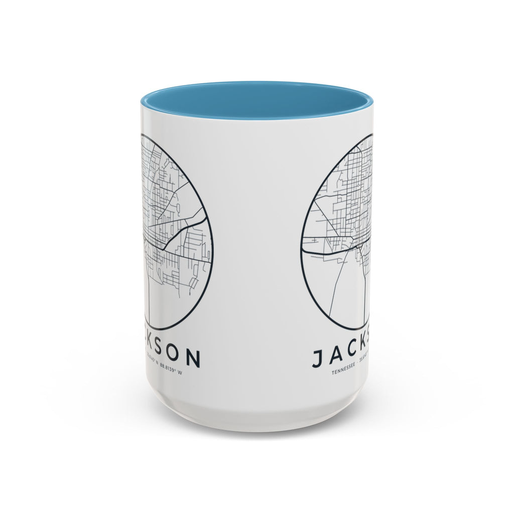Jackson Street Map Accent Mug