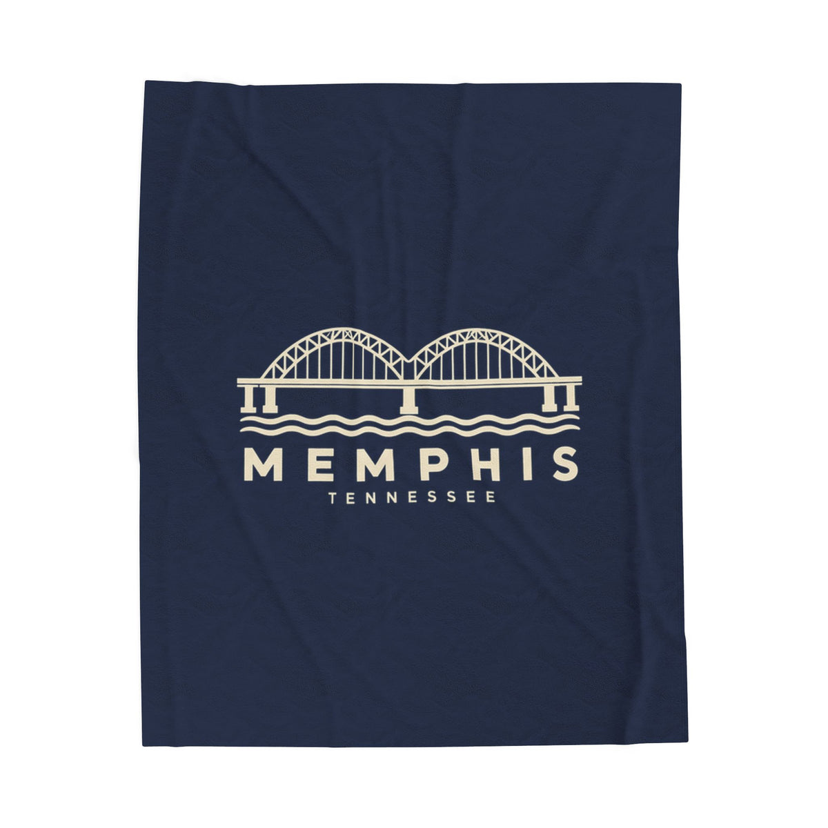 Memphis Hernando de Soto Bridge Blanket (Navy)